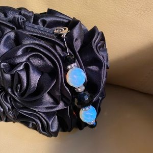 Red blossom evening bag